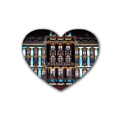 Catherine-s-palace-st-petersburg Rubber Heart Coaster (4 Pack) by uniart180623