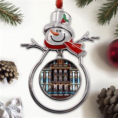 Catherine-s-palace-st-petersburg Metal Snowman Ornament by uniart180623