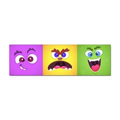 Monsters-emotions-scary-faces-masks-with-mouth-eyes-aliens-monsters-emoticon-set Sticker Bumper (10 Pack) by uniart180623