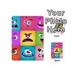 Monsters-emotions-scary-faces-masks-with-mouth-eyes-aliens-monsters-emoticon-set Playing Cards 54 Designs (Mini) Front - Spade7