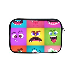 Monsters-emotions-scary-faces-masks-with-mouth-eyes-aliens-monsters-emoticon-set Apple Macbook Pro 13  Zipper Case by uniart180623