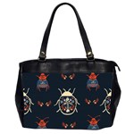 Floral-bugs-seamless-pattern Oversize Office Handbag (2 Sides) Front