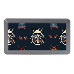 Floral-bugs-seamless-pattern Memory Card Reader (mini) by uniart180623