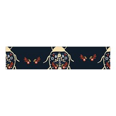 Floral-bugs-seamless-pattern Velvet Scrunchie by uniart180623