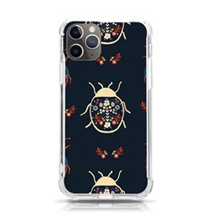 Floral-bugs-seamless-pattern Iphone 11 Pro 5 8 Inch Tpu Uv Print Case by uniart180623