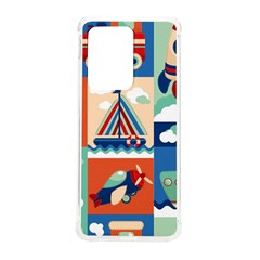 Toy-transport-cartoon-seamless-pattern-with-airplane-aerostat-sail-yacht-vector-illustration Samsung Galaxy S20 Ultra 6 9 Inch Tpu Uv Case by uniart180623