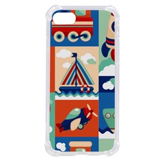 Toy-transport-cartoon-seamless-pattern-with-airplane-aerostat-sail-yacht-vector-illustration Iphone Se by uniart180623