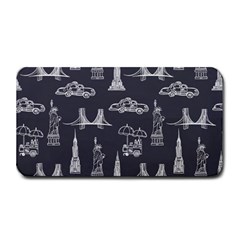 New York City Nyc Pattern Medium Bar Mat by uniart180623