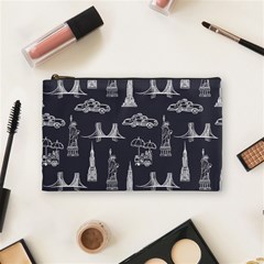 New York City Nyc Pattern Cosmetic Bag (medium) by uniart180623