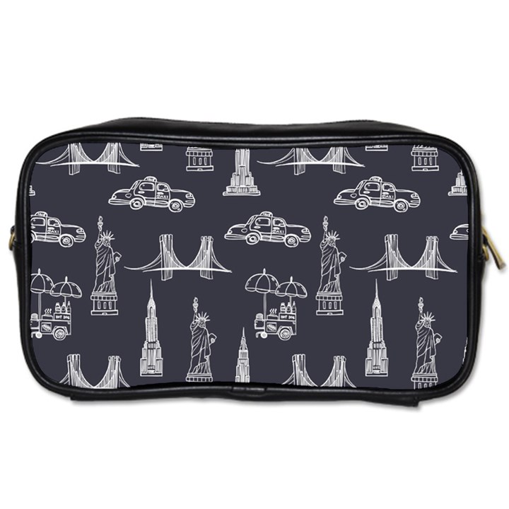 New York City Nyc Pattern Toiletries Bag (One Side)