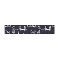 New York City Nyc Pattern Premium Plush Fleece Scarf (mini) by uniart180623