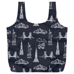 New York City Nyc Pattern Full Print Recycle Bag (xxl)