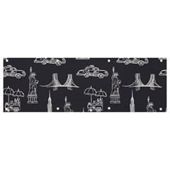 New York City Nyc Pattern Banner And Sign 9  X 3 