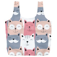 Cute Seamless Pattern With Cats Full Print Recycle Bag (xxl) by uniart180623