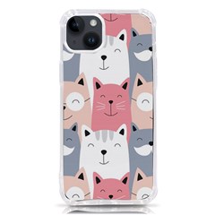 Cute Seamless Pattern With Cats Iphone 14 Plus Tpu Uv Print Case