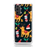 Funny Christmas Pattern Background Samsung Galaxy S20 6.2 Inch TPU UV Case Front