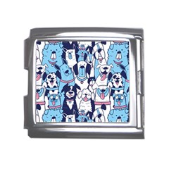 Dogs Seamless Pattern Mega Link Italian Charm (18mm)