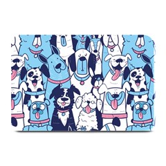 Dogs Seamless Pattern Plate Mats by uniart180623