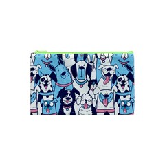 Dogs Seamless Pattern Cosmetic Bag (xs)