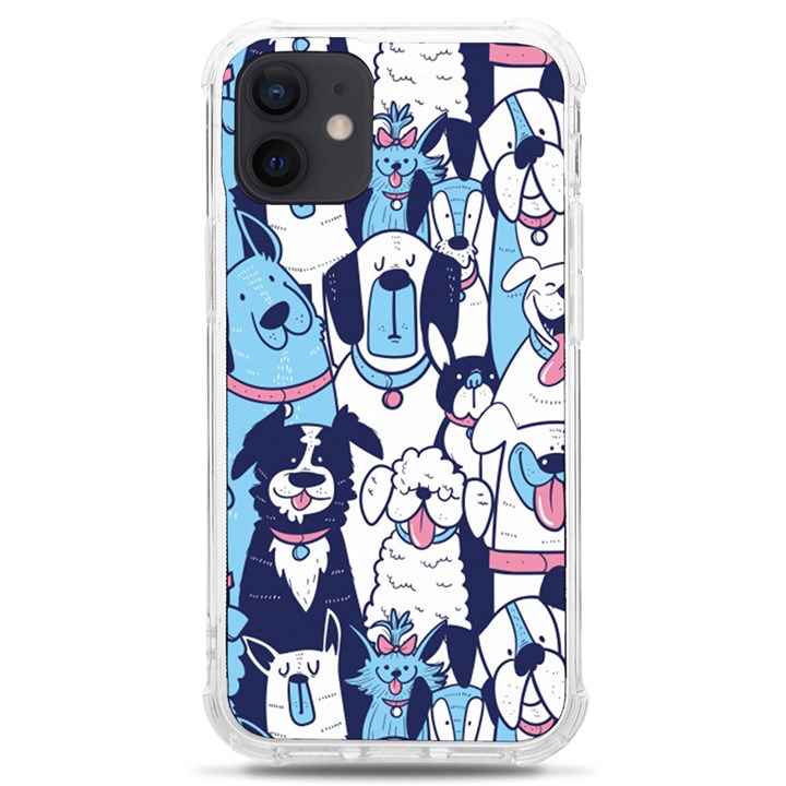 Dogs Seamless Pattern iPhone 12 mini TPU UV Print Case	