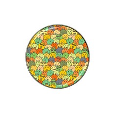 Seamless Pattern With Doodle Bunny Hat Clip Ball Marker by uniart180623