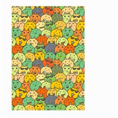 Seamless Pattern With Doodle Bunny Large Garden Flag (two Sides) by uniart180623