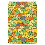 Seamless Pattern With Doodle Bunny Removable Flap Cover (L) Front