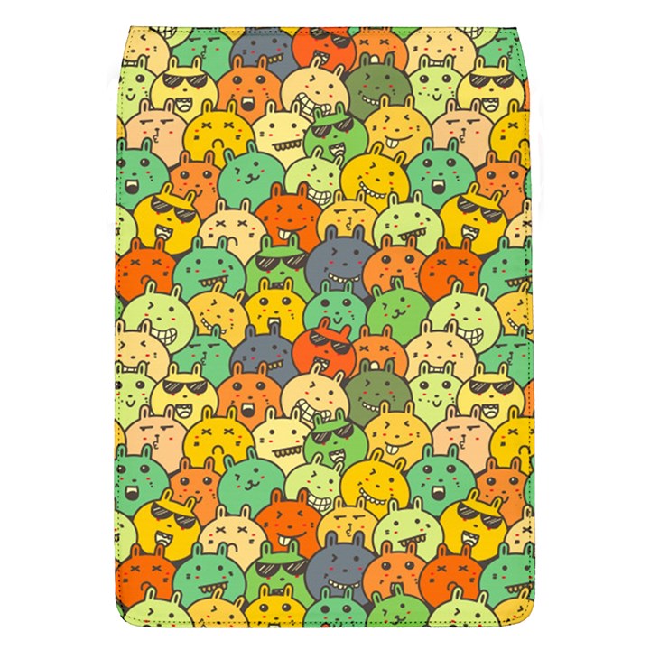 Seamless Pattern With Doodle Bunny Removable Flap Cover (L)