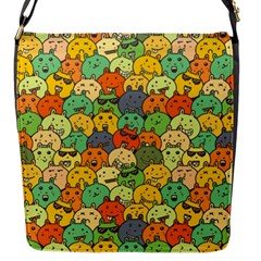 Seamless Pattern With Doodle Bunny Flap Closure Messenger Bag (s) by uniart180623