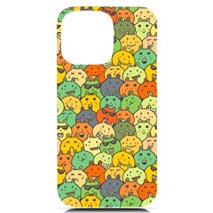 Seamless Pattern With Doodle Bunny Iphone 14 Pro Max Black Uv Print Case