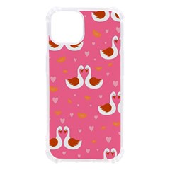 Swan-pattern-elegant-style Iphone 13 Tpu Uv Print Case