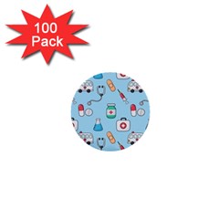 Medical-seamless-pattern 1  Mini Buttons (100 Pack)  by uniart180623