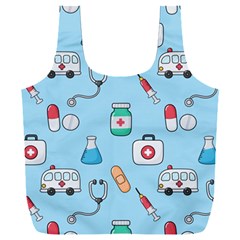 Medical-seamless-pattern Full Print Recycle Bag (xxxl) by uniart180623