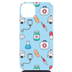 Medical-seamless-pattern Iphone 14 Plus Black Uv Print Case