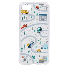 Cute-children-s-seamless-pattern-with-cars-road-park-houses-white-background-illustration-town Iphone Se by uniart180623