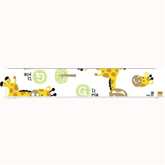 Vector-pattern-with-cute-giraffe-cartoon Small Bar Mat by uniart180623