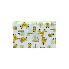 Vector-pattern-with-cute-giraffe-cartoon Cosmetic Bag (xs) by uniart180623