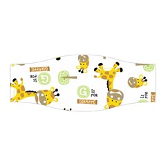 Vector-pattern-with-cute-giraffe-cartoon Stretchable Headband by uniart180623