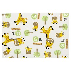 Vector-pattern-with-cute-giraffe-cartoon Banner And Sign 6  X 4 