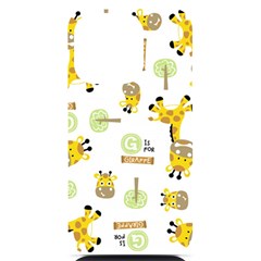 Vector-pattern-with-cute-giraffe-cartoon Iphone 14 Pro Black Uv Print Case