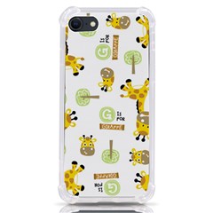 Vector-pattern-with-cute-giraffe-cartoon Iphone Se