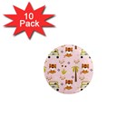 Cute-tiger-car-safari-seamless-pattern 1  Mini Magnet (10 pack)  Front