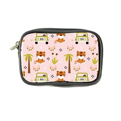 Cute-tiger-car-safari-seamless-pattern Coin Purse