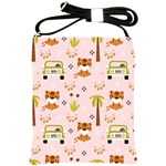 Cute-tiger-car-safari-seamless-pattern Shoulder Sling Bag Front