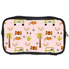 Cute-tiger-car-safari-seamless-pattern Toiletries Bag (two Sides) by uniart180623