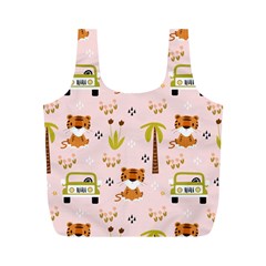 Cute-tiger-car-safari-seamless-pattern Full Print Recycle Bag (m) by uniart180623