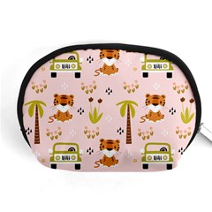 Cute-tiger-car-safari-seamless-pattern Accessory Pouch (medium) by uniart180623