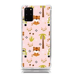 Cute-tiger-car-safari-seamless-pattern Samsung Galaxy S20plus 6 7 Inch Tpu Uv Case by uniart180623