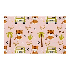 Cute-tiger-car-safari-seamless-pattern Banner And Sign 5  X 3  by uniart180623