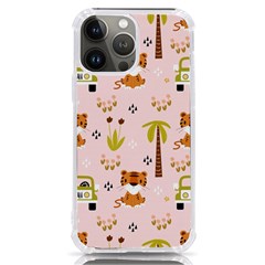 Cute-tiger-car-safari-seamless-pattern Iphone 13 Pro Max Tpu Uv Print Case by uniart180623